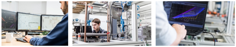 Collage Collage of three examples from simulation, measurement, and monitoring which have potential for automation.